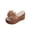 Khaki, variant on Women's Sandals, Comfortable Wedge Shaped Platform High Heels Shoes Solid Color Flower Decoration Summer Beach Slippers Beige 5.5(36)