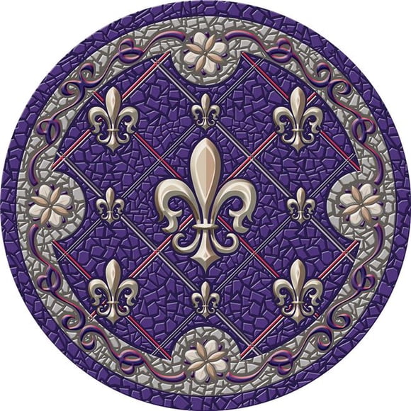Fleur de Lis Poolsaic 29 inches