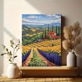 thumbnail image 6 of Tuscan Vineyard Landscape Canvas Painting/Wall Art， Perfect for Living Room， Bedroom， Kitchen， Dining Room， and Office Decoration., 6 of 8