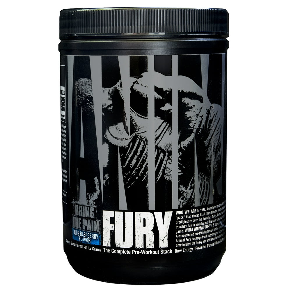 Animal Fury, Pre Workout Powder Supplement for Energy and