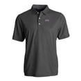 thumbnail image 2 of Men's Cutter & Buck Black/White SMU Mustangs Pike Eco Symmetry Print Stretch Recycled Polo, 2 of 3