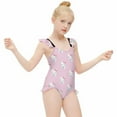 thumbnail image 4 of Hello Kitty Girls One Piece Swimsuits Hawaiian Summer Swimwear Beach Bathing Suit Outfits, 4 of 7