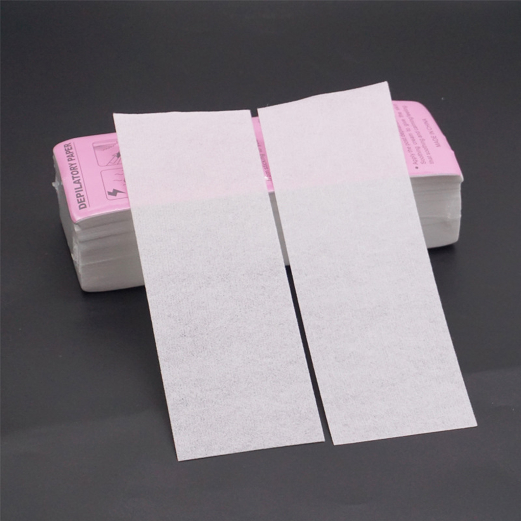 80pcs Nonwoven Fabric Body Hair Remove Wax Paper Professional Hair