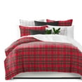 thumbnail image 1 of Royal Plaid Red Duvet Cover Set Super King, 1 of 5