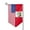 Sharp Corner, variant on Peru America Flag Double Sided Garden Flag for Indoor Outdoor Decorations 12.5 * 18 Inches Square