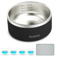thumbnail image 1 of Bonteck Cuenco Para Perros – Agua Y Comida Para Perros, Cuencos De Metal Antideslizantes Y Antioxidantes, Grande, A Prueba De Derrames, Aislado, Doble Pared, Plato Para Mascotas Para Perros, Gatos Y M, 1 of 5