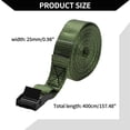 thumbnail image 3 of Unique Bargains Ratchet Tie Down Straps Adjustable 250kg 400cm/157.48" 1 Pcs Green, 3 of 7