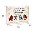 thumbnail image 2 of Tiny 3D Beaded Animal DIY Kit – Beginner Friendly Handmade Bead Art Set, Cute Mini Animal Decor Gift Backyard Birds, 2 of 7