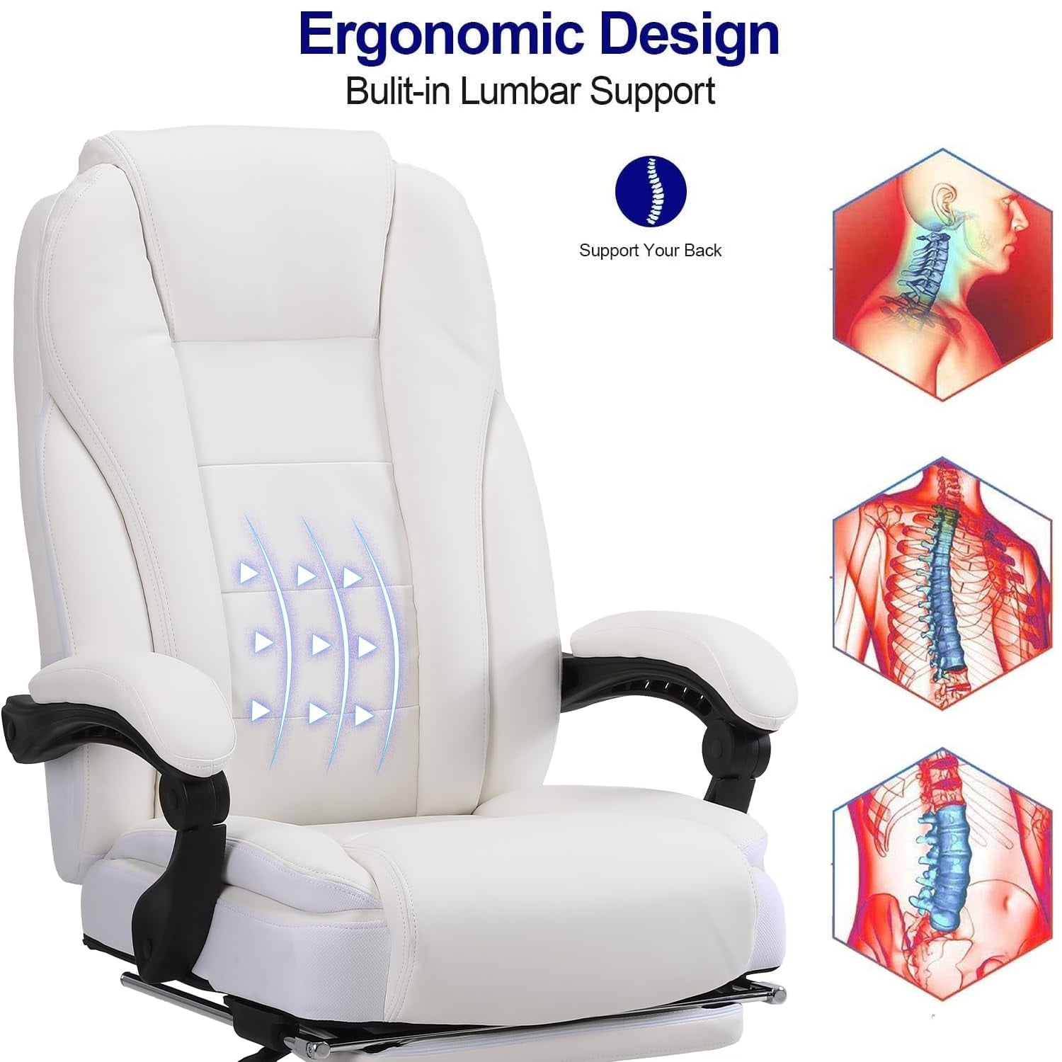 Dynamic Lumbar Support Ergonomics Chair丨 Vaseat Furniture