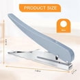 thumbnail image 3 of Single Hole Punch, Heavy Duty Hole Puncher Single, Paper Punch Portable Hand Held Long Reach Hole Punch 8mm,1 x Paper hole punch,Silver Gray, 3 of 8