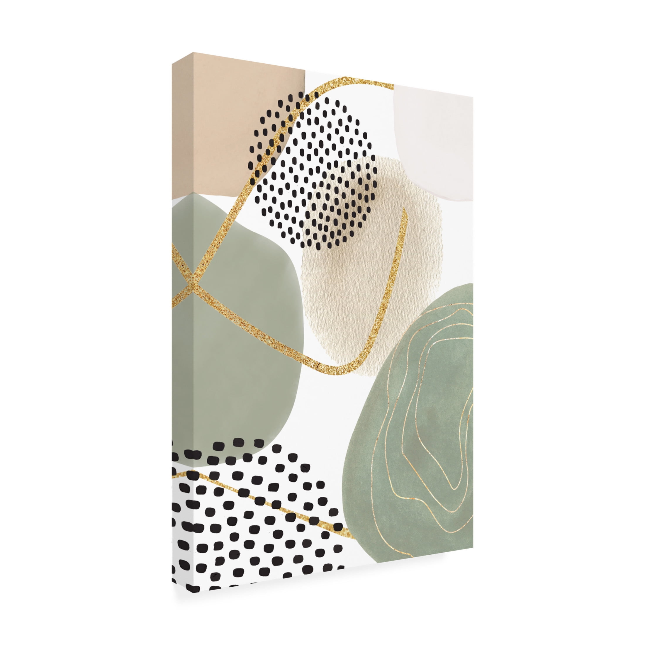 Trademark Fine Art Sally Ann Moss Calm green 2 Canvas Wall Art