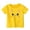 Yellow, variant on Toddler Boys Cute Printed Crewneck T Shirts Kids Short Sleeve Athletic Clothes Girls Thermal Suits Tops Soft Beachwear