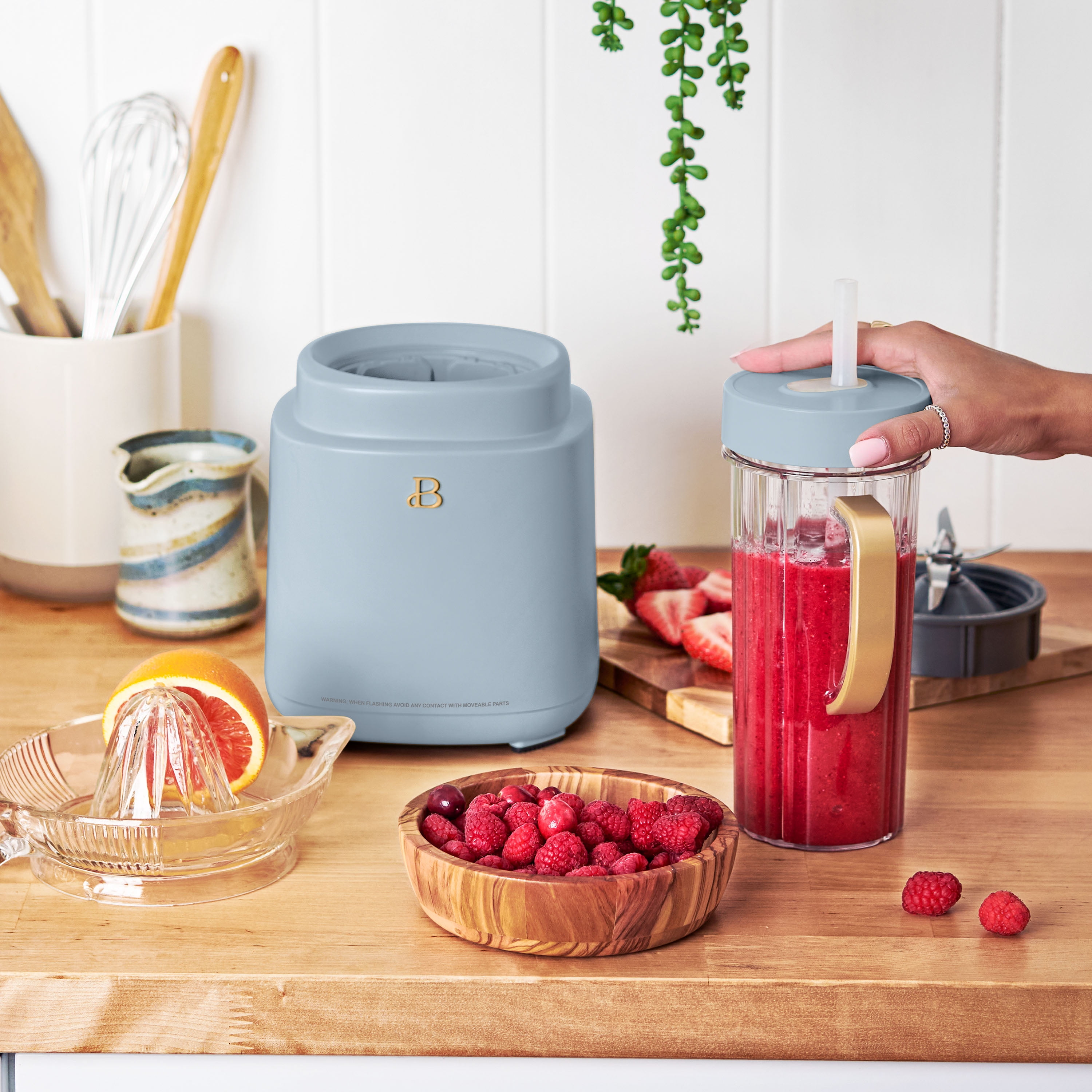 Free Shipping! Beautiful PowerExact Blender System Cornflower Blue