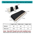 thumbnail image 4 of 10L0L Golf Car Rear Seat Covers Fit EZGO Club Car Precedent Yamaha, Breathable Washable Polyester Air Mesh Golf Cart Cover Black Beige - XS, 4 of 8