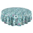 thumbnail image 5 of Round Tablecloth Spring Summer 60x60 Inch flower Round Table Cover for Party Picnic Dinner, 5 of 5