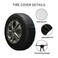 thumbnail image 4 of Kdxio Blue Glitter for Tire Cover Wheel Protectors Tyre Covers Weatherproof Wheel Covers Universal Fit for Trailer Rv SUV Truck Camper Travel Trailers 15 inch, 4 of 8