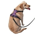 thumbnail image 2 of Vsdgher cool Skull flower colorful Pattern Dog Harness,No Pull Pet Harness with Soft Padded Handle,Adjustable Reflective Vest with 2 Buckles,4 Slide Buckles,S-XL Small, 2 of 5