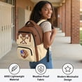 thumbnail image 3 of FKELYI Kids Backpack for Boys Girls Schoolbag Baseball Chocolate Drip Print 17 Inch School Bookbag with Multi-Pockets Daypack Lightweight Knapsack Rucksack for Outdoor, 3 of 7