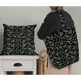 thumbnail image 5 of Soimoi Florals Printed, Poly Canvas Fabric, Decor Sewing Fabric by The Yard 56 Inch Wide,Decorative Fabric for Curtains Tote Bags, Black, 5 of 6
