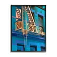 thumbnail image 2 of Stupell Industries Urban City Architecture Building Blue Evening Lighting Painting Gray Framed Art Print Wall Art, Design by Noah Bay, 2 of 5
