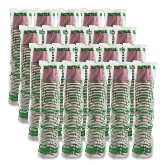 SOLO Single-Sided Poly Paper Hot Cups, 4 oz, Bistro Design, 50/Pack, 20 Pack/Carton