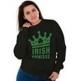 thumbnail image 5 of St Patricks Day Irish Princess Women Crewneck Sweatshirt Brisco Brands M, 5 of 6