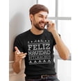 thumbnail image 2 of Veracco Feliz Navidad Bitchachos Christmas T-Shirt for Men Xmas Gifts Costumes (Black), 2 of 4