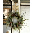 thumbnail image 1 of Iced Pine Wreath w/Cones 28"D Plastic/Natural, 1 of 1