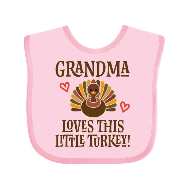 Thanksgiving Grandma Little Turkey Baby Bib - Walmart.com - Walmart.com