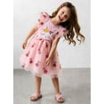 thumbnail image 6 of Toddler Girls Summer Tutu Dress Tulle Dresses Rainbow Sundress with Ruffled Sleeveless & Belt Party Princess Outfit for 7-8 Years Kids, Rabbit, 6 of 11
