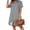 *Black, variant on VBVC Women's Lapel Cotton Linen Shift Dress,Short Sleeves Mini Dress For Women,Ladies Button Down T-Shirt Dress,Orange,S-2XL