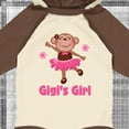thumbnail image 4 of Inktastic Gigi's Girl Monkey Girls Long Sleeve Baby Bodysuit, 4 of 5