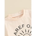 thumbnail image 6 of Suealasg 2Pcs Toddler Boy Clothes 3M 6M 12M 18M 24M 3T Kids Baby Boy Summer Casual Outfits Short Sleeve Letter Sun Print T-Shirt +Elastic Waist Shorts Set, 6 of 8