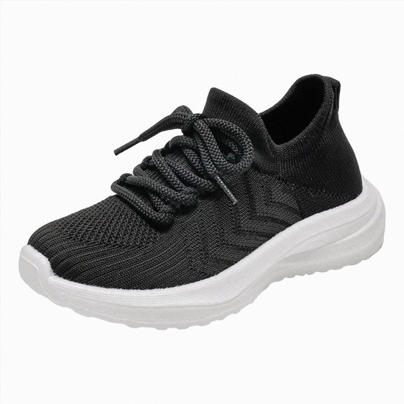 NIEWTR Kids Sneakers Lightweight Boys Girls Tennis Shoes | Breathable, Comfortable, Non Slip, Easy to Put On, Running, Walking, Gym, School, Daily Play, Toddler(A-Black,2)