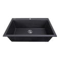 thumbnail image 5 of Nantucket Sinks PR3322-DM-BL Dual-mount Granite Composite Sink in Black, 5 of 7