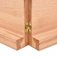 thumbnail image 3 of vidaXL Table Top Light Brown 120x50x(2-6)cm Treated Solid Wood Live Edge, 3 of 7