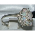 thumbnail image 3 of LBG 14k White Gold Natural Opal Womens Promise Ring - Size 5.5, 3 of 4