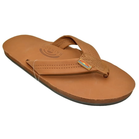 

Rainbow Men s Leather Single Layer Wide Strap Arch Support Sandal