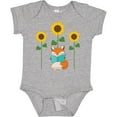 thumbnail image 3 of Inktastic Reading Book Lover Sunflower Fox Boys or Girls Baby Bodysuit, 3 of 5