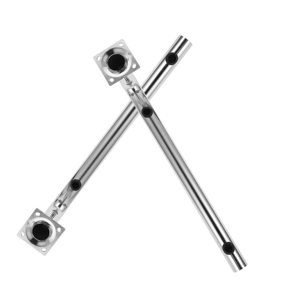 Luxshiny Antenna Mounting Support Pole Bracket L Shaped Stainless Steel 2pcs