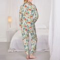 thumbnail image 3 of Bingfone Womens Pajama Sets Garden Of Little Bunnies Print,Long Sleeve Loungewear Pajamas Set-Large, 3 of 8