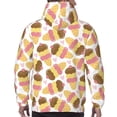 thumbnail image 7 of Kdxio Cute Ice Cream Print Mens Casual Hooded Collar Drawstring Hoodies Pullover Sweatshirts Casual Long Sleeve Shirts-XX-Large, 7 of 7
