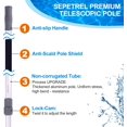 thumbnail image 4 of 12 FeetPool Pole-Upgraded Professional 9 Foot Telescoping Swimming Pool Pole with Threaded Tips,Adjustable Telescopic Poles,for Skimmer Net,Brush,Vacuum Head, 4 of 6