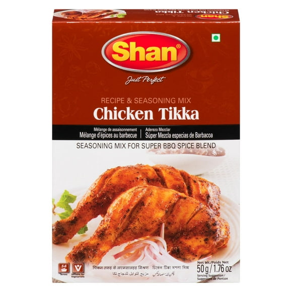 Recette de poulet tikka et mélange d'assaisonnement Shan 50 g