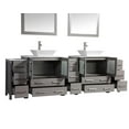 thumbnail image 4 of Vanity Art VA3130-96G 96 in. Double Sink Bathroom Vanity Set, Gray, 4 of 5