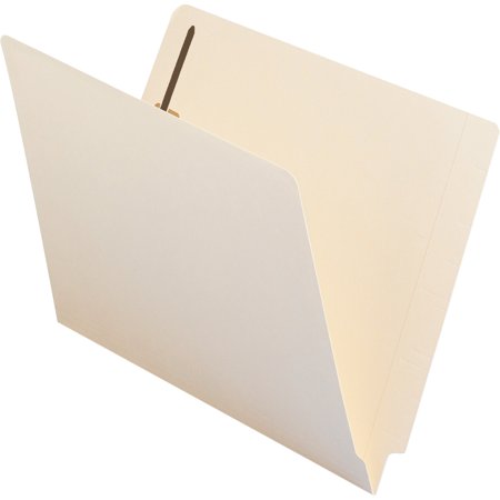 Fastener Folders Reinforced Tab Letter - Smead Reinforced End Tab Fastener Folder, Manila, Letter Size, 50/Box