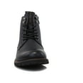 thumbnail image 3 of Polar Fox Knoxville MPX806068 Mens Casual Work Laced Classic Motorcycle Combat Zipper Boots, in Midnight Navy, Men's Size 7, 3 of 8