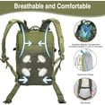 thumbnail image 2 of WOLT | 50L Camping Backpack--Large Multifunction Outdoor Molle Bag Backpacks Green, 2 of 7