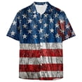 thumbnail image 4 of Linfrsh Mens Usa T Shirt Women Men Kids Patriotic American Flag Distressed T-Shirt(Blue,4XL), 4 of 6