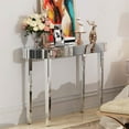 thumbnail image 5 of Wisfor Vanity Mirrored Console Table Entryway Storage Table Sofa Makeup Table, Silver 47.2"x12.6"x31.5", 5 of 13